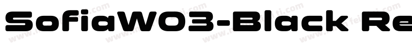 SofiaW03-Black Regul字体转换